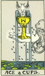 Ace of Cups in reversed orientation