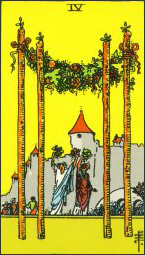 Reversed Four of Wands